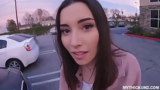 Asian American teen babe on blowjob mission